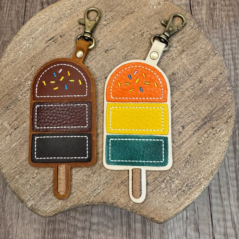 PORTLAND Leather POPSICLE Charms Set of 2 Cape Coral Grizzly NEW FAST SHIP